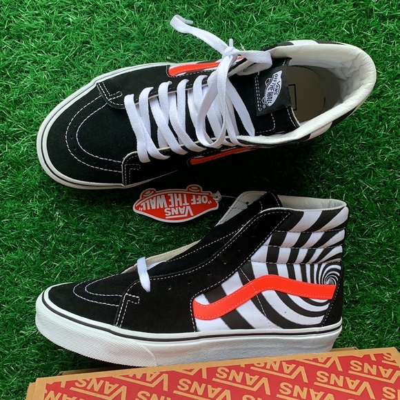 VANS SK8-HI Swirl Black/Flery Coral men’s - Picture 14 of 16